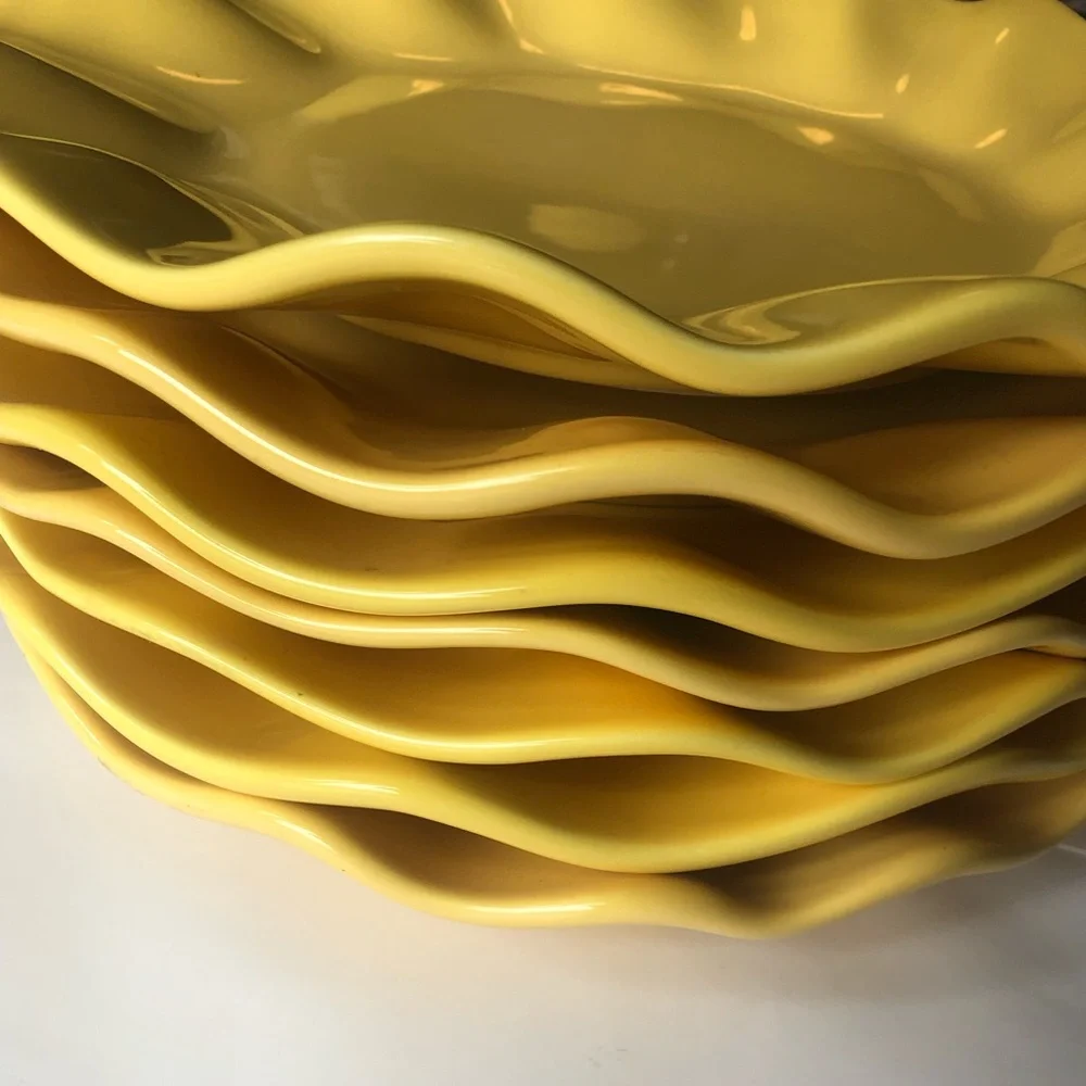 Two 2 Crate & Barrel Dinner Plates